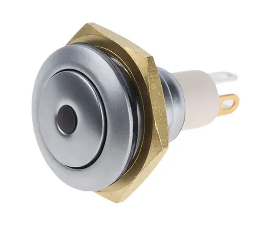 63-4761-08 ITW Single Pole Single Throw (SPST) Momentary Red LED Miniature Push Button Switch, 12.15 (Dia.)mm, Panel Mount 57-112R