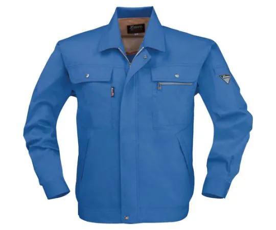 65-8419-43 Long Sleeve Blouson Blue 3L 2094-40-3L