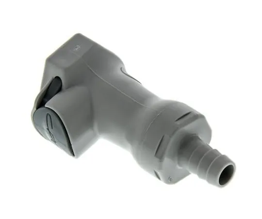 63-4716-87 Straight Male Hose Coupling Coupling Body - Valved, Free Floating Mount, PP HFCD17612