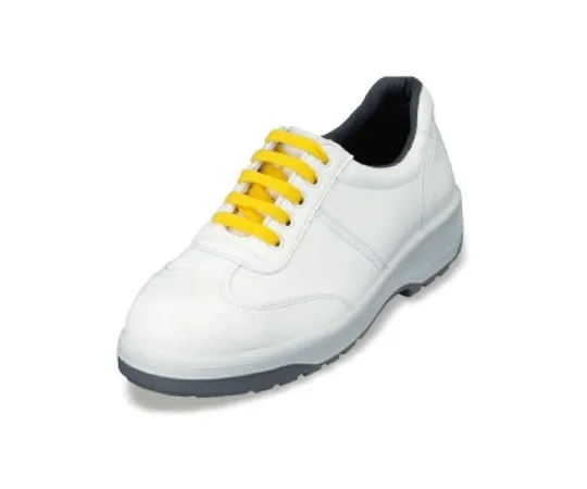 64-6536-69 Urethane 2-Layer Synthetic Leather Sneakers (Electrostatic Shoelaces) White 23.5 cm ANAS3051B