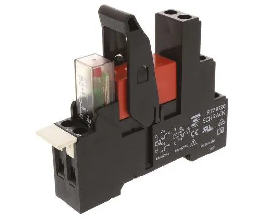 63-4831-66 TE Connectivity RT Series 24V dc DIN Rail Interface Relay Module, DPDT RT4S4LC4 1-1415073-1