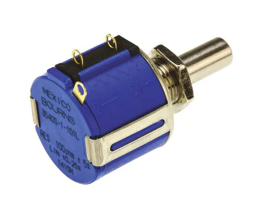 63-4851-96 Bourns 1 Gang 10 Turn Rotary Wirewound Potentiometer with a 6.35 mm Dia. Shaft, 100Ω, ±5%, 2W, Linear 3540S-1-101L 3540S-1-101L