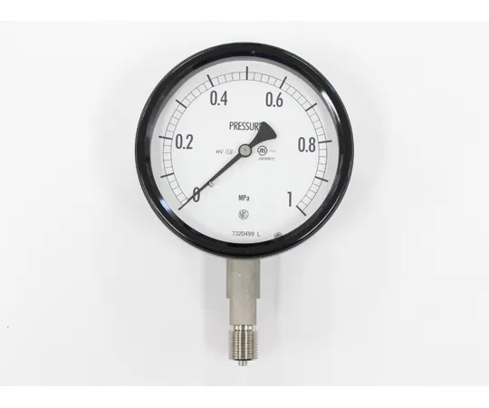 65-4303-50 Sealed Pressure Gauge (100Φ) Vertical A-Frame for Heat and Vibration Resistance 1 MPa BE12-133