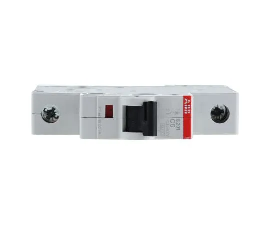 63-4824-72 ABB System M Pro S200 MCB Mini Circuit Breaker 1P, 6 A, 6 kA, Curve C S201-C6