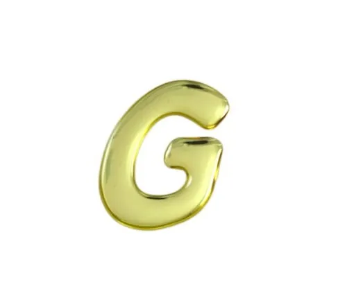 61-7426-98 Gold Metal Characters G 35mm x 1mm GM35-G
