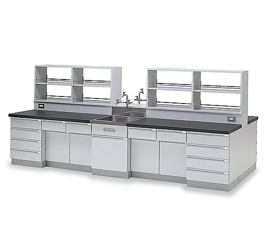 3-5688-01　［Discontinued］Central Laboratory Bench Wooden Type 2400 x 1500 x 800/1540　SFX-2415