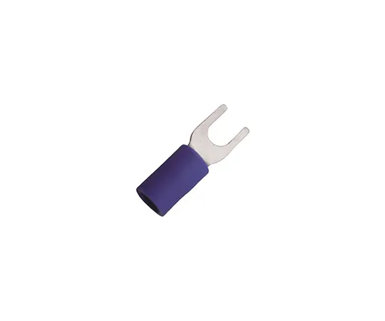 63-4885-60 JST Crimp Spade Connector, 1mm² to 2.6mm², 16AWG to 14AWG, 5mm Stud Size Vinyl, Blue V2-5A
