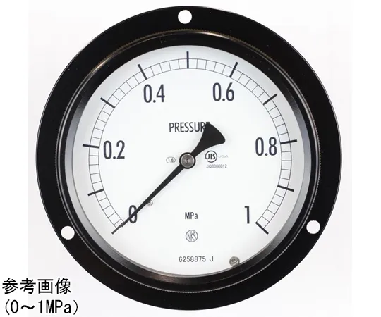 65-4305-21-20 Sealed Pressure Gauge (100Φ) Embedded D Frame (Mounting Hole) with 0.1 MPa with Inspection Certificate BE15-281