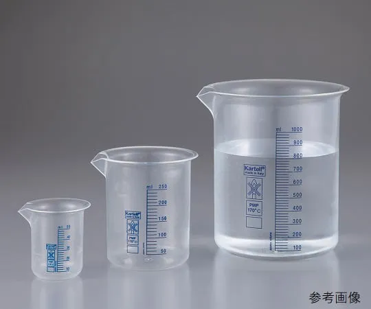 3-7084-01　［Discontinued］PMP Beaker with Blue Tick Mark 25mL　1720