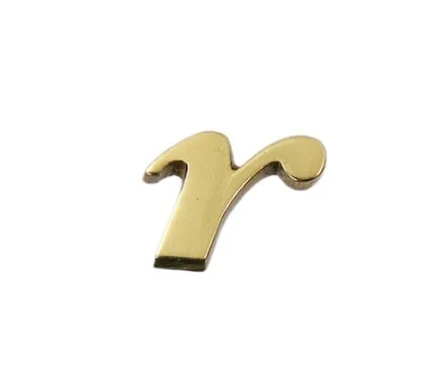 61-7430-94 Brass Gold Characters Small Characters R QS20-R