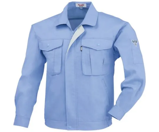 65-8330-24 Long Sleeve Blouson Blue 3L 1294-40-3L