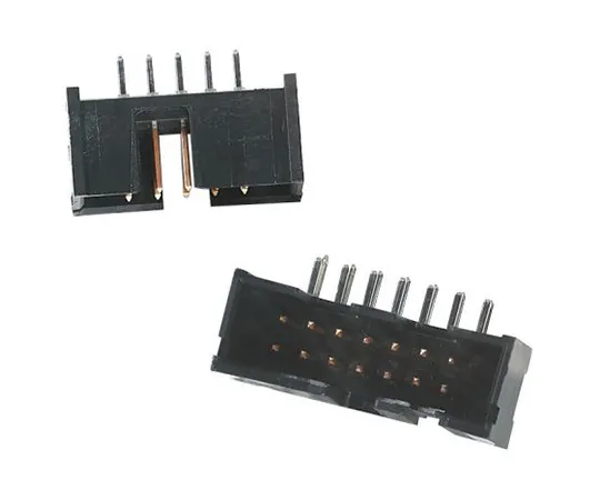 63-4798-45 TE Connectivity AMP-LATCH Series, 2.54mm Pitch, 20 Way 2 Row Shrouded Right Angle PCB Header, Through Hole 5103310-5