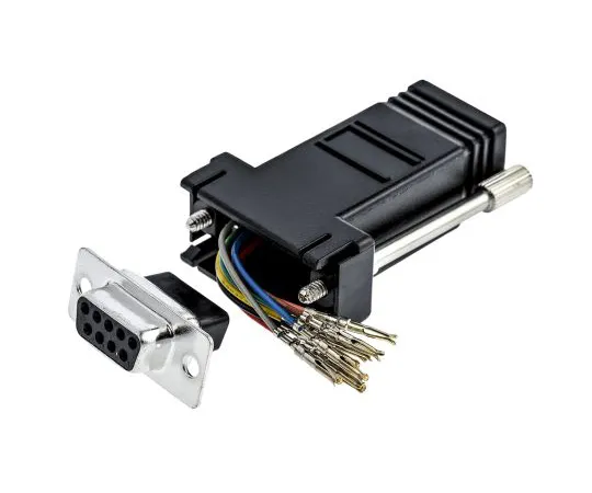 63-4654-85 RS PRO D Sub Adapter Female 9 Way D-Sub to Female RJ45 818-700