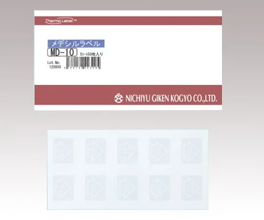 2-2177-01　［Discontinued］Temperature Indication Label Medeshil Label (TM) 0℃ Allochroism　MD-0