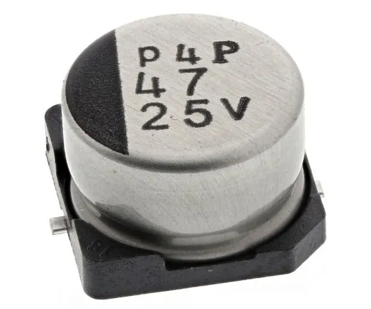 63-4848-10 Nichicon 47μF 25V dc Aluminium Electrolytic Capacitor, Surface Mount 8 (Dia.) x 5.4mm +105°C 8mm UWT1E470MCL1GB