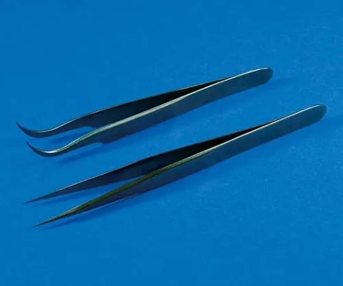 61-4392-61 Micro F Coated Tweezers Curved 110mm F-5140-02