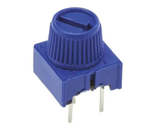 63-4717-49 Vishay 63M-T607 Series Through Hole Trimmer Resistor with Pin Terminations, 20kΩ ±10% 1/2W ±100ppm/°C Finger Adjust M63M203KB30T607
