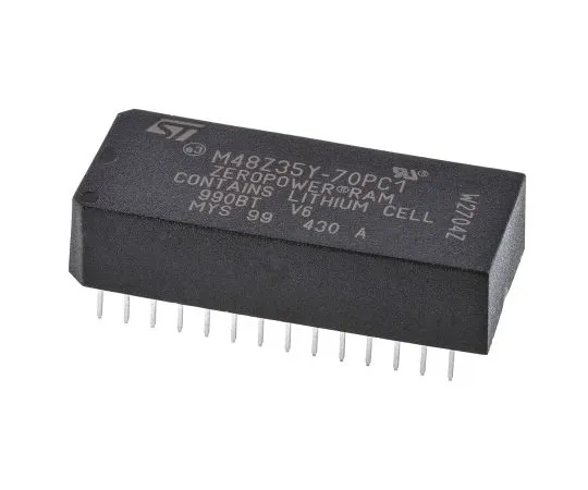 63-4759-24 STMicroelectronics M48Z35Y-70PC1 NVRAM, 256kbit, 70ns, 5V 28-Pin PCDIP M48Z35Y-70PC1