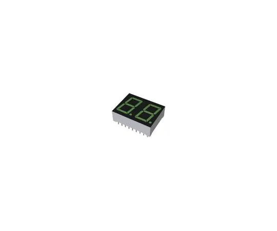 63-4711-54 LBP-602MA2 ROHM 2 Digit LED LED Display, CA Green 100 mcd RH DP 14.3mm LBP-602MA2