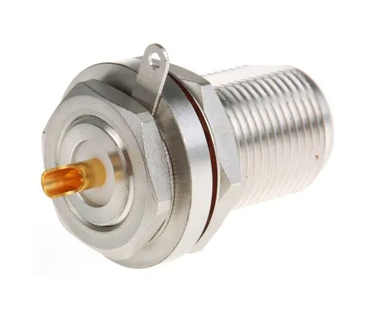 63-4755-76 Radiall 50Ω Straight Panel Mount N Type Connector, jack, Solder Termination, 0 → 11GHz R161606000