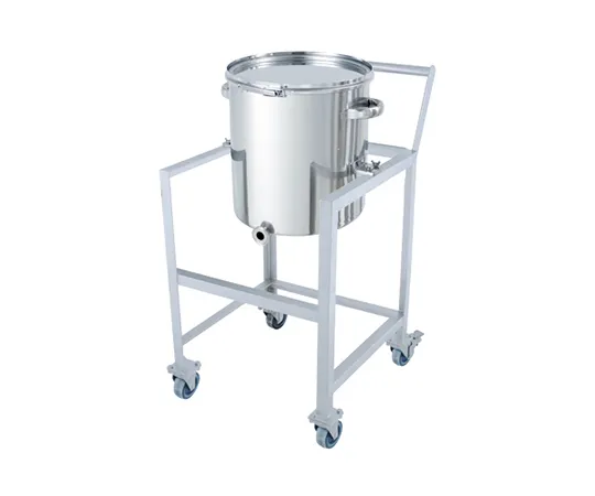 64-5069-26 Stainless Steel Strip Tapered Band Type Sealed Container 35L with Stand (with handle and lid) KTT-CTL-ASCC-36