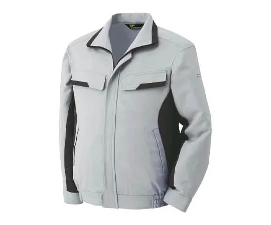 67-3130-98 Autumn/Winter Work Wear Anti-static JIS Compliant Men's and Women's Long Sleeve Pair Blouson Verdexelflex VE51 Top Silver x Charcoal SS VE51-UE-SS