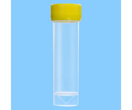 63-2978-03 Sterilized V-Base Self-standing Tube Yellow Cap 25ml 60.9922.243