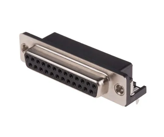 63-4742-12 RS 25 Way Right Angle Through Hole PCB D-sub Connector Socket, 2.77mm Pitch, with 4-40 UNC, Threaded Insert 239-5906