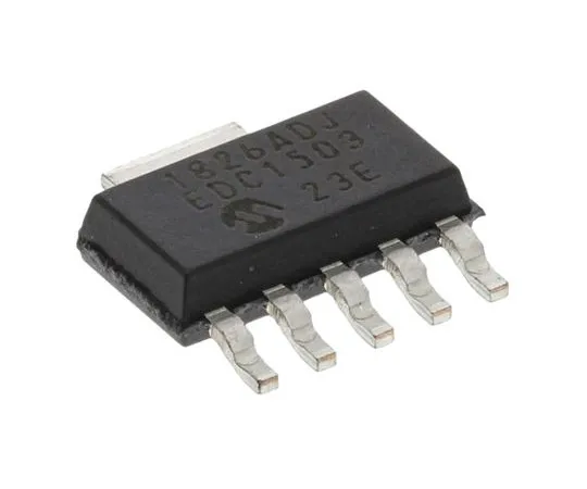 63-4934-53 Microchip MCP1826T-ADJE/DC, LDO Regulator, 1A Adjustable, 0.8 → 5 V, ±0.5% 5+Tab-Pin, SOT-223 MCP1826T-ADJE/DC