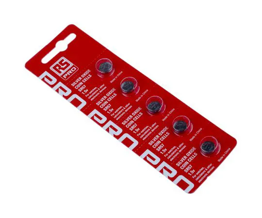 63-4831-67 RS Button Battery, SR57, 1.55V, 9.5mm Diameter 494-2403