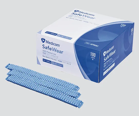 3-5150-01　［Discontinued］SMS Pleats Cap (3 Layers) Free 1 Box (100 Gloves)　JCP8082