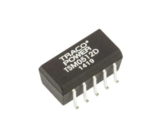 63-4841-04 TRACOPOWER TSM 1W Isolated DC-DC Converter Surface Mount, Voltage in 4.5 → 5.5 V dc, Voltage out ±12V dc TSM 0512D