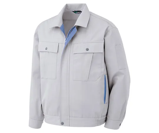65-1276-34 Work Clothes, Male/Female Pair Long Sleeve Blouson Silver Gray SS GS2561-UE-SS GS2561-UE-SS