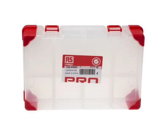 63-4677-79 RS PRO Transparent Polypropylene No Compartment Box, 60mm x 240mm x 170mm 124-6592