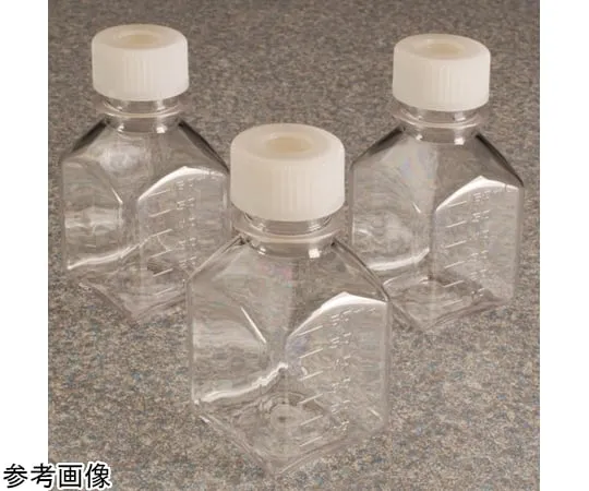 68-5629-55 Square Medium Bottle with Septum Cap 60 mL PETG Tray/Body/Packaging with Cap Sterilized 1 Box (40 Pieces x 5 Trays) 342023-0060