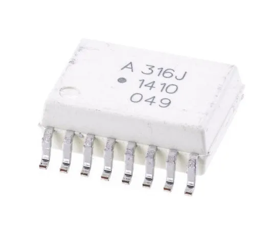 63-4876-45 Broadcom, HCPL-316J-000E BiCMOS/DMOS Output Optocoupler, Surface Mount, 16-Pin SOIC HCPL-316J-000E
