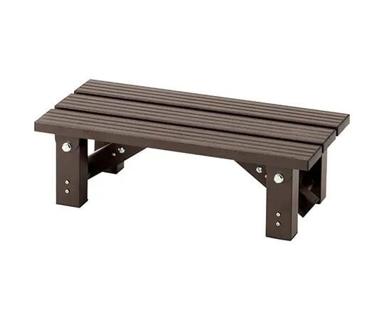 63-3962-12　［Discontinued］Aluminum folding stool 54 cm dark brown　OLS-54DBR