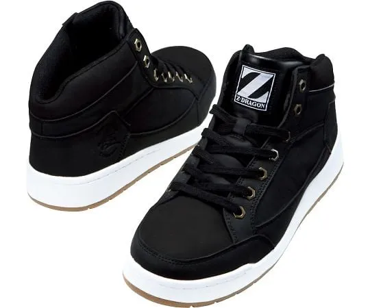 64-0988-30 Safety Shoes Middle Cut Black 25.0 cm S5163