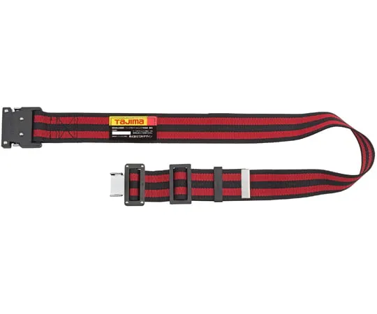 67-0337-11 Body Belt Aluminum One Touch Buckle M Striped Red BWM125-BRE