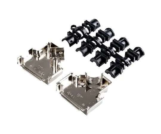 63-4752-41 MH Connectors MHD45ZK Series Zinc Angled D-sub Connector Backshell, 15 Way, Strain Relief D45ZK15-K
