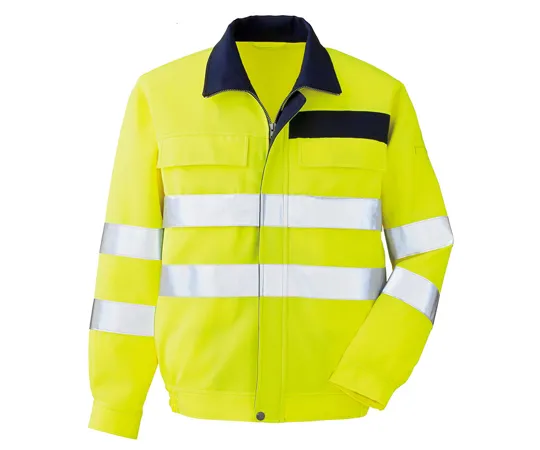 65-1280-42 Work Clothes, JIS Standard, High Visibility Blouson Yellow S VES2324-UE-S VES2324-UE-S
