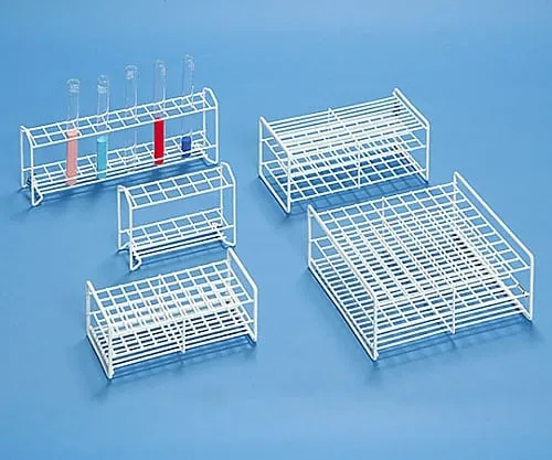 61-3520-61 Iron (PE Coating) Test Tube Stand φ12mm x 50 Stands SC12-50
