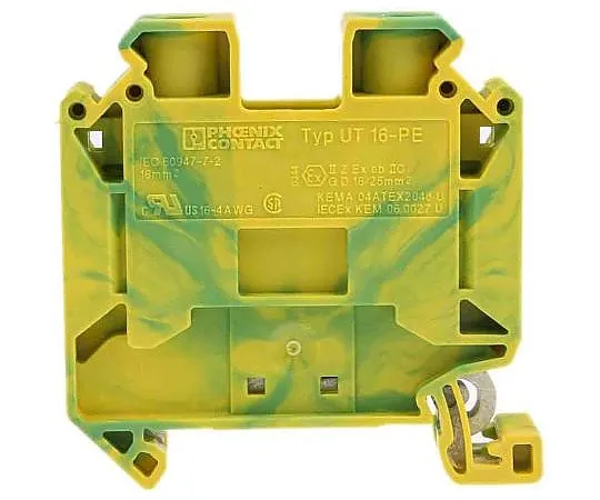 63-4896-80 Phoenix Contact ATEX, UT Clipline Series Earth Terminal Block, Screw Down Termination 3044212