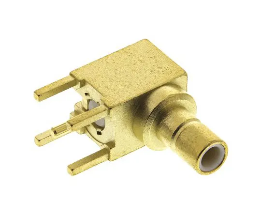 63-4755-48 Radiall Right Angle Through Hole Standard SMB Connector, 50Ω Impedance, Solder Termination, Coaxial cable type R114665000W