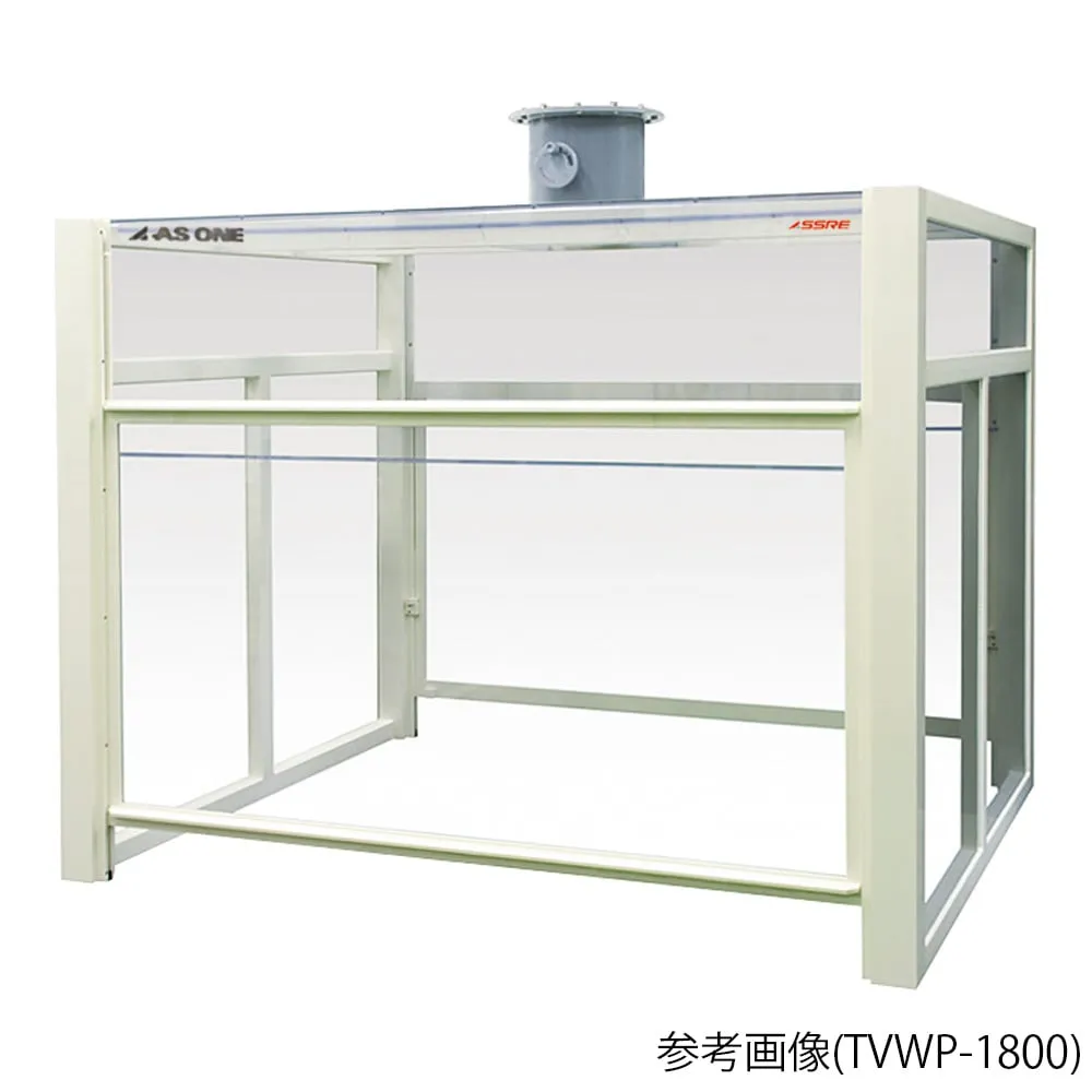 3-1310-01 Laboratory Bench Hood Double-Sided Type, Made Of PVC 1800 x 1500 x 1400 TVWP-1800