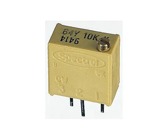63-4697-49 Vishay 64Y Series 19 (Electrical), 22 (Mechanical)-Turn Through Hole Trimmer Resistor with Pin Terminations, 1MΩ ±10% M64Y105KB40