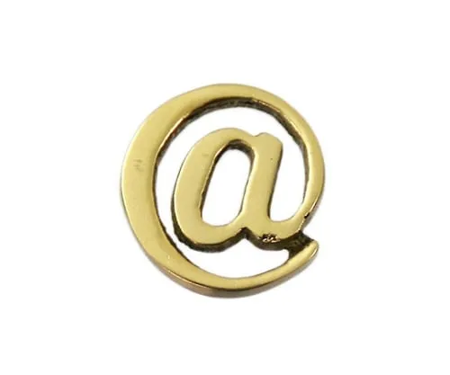 61-7430-50 Brass Gold Characters At Mark QL20-14