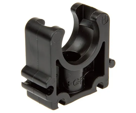 63-4893-92 Georg Fischer PP Black Pipe Clamp, 0.98in x 3.54in x 2.52in, 0.35in 167061041
