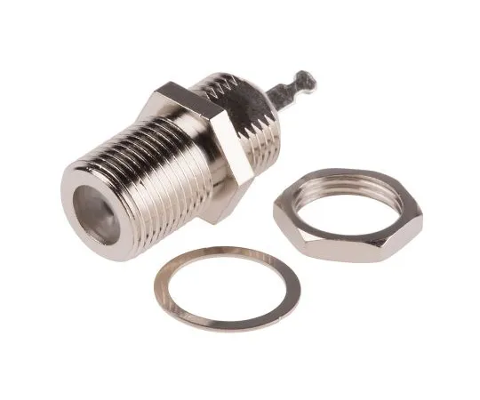 63-4873-86 RS PRO Straight Panel Mount Mount 75Ω Bulkhead Fitting F type Connector, jack, 0 → 1GHz 546-2706