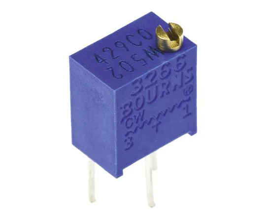 63-4850-24 5kΩ Through Hole Trimmer Potentiometer 0.25W Top Adjust Bourns 3266 Series 3266W-1-502LF